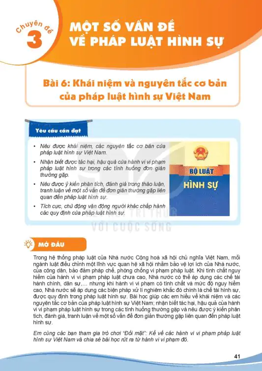 Chuyên Đề 3: Một Số Vấn Đề Về Pháp Luật Hình Sự