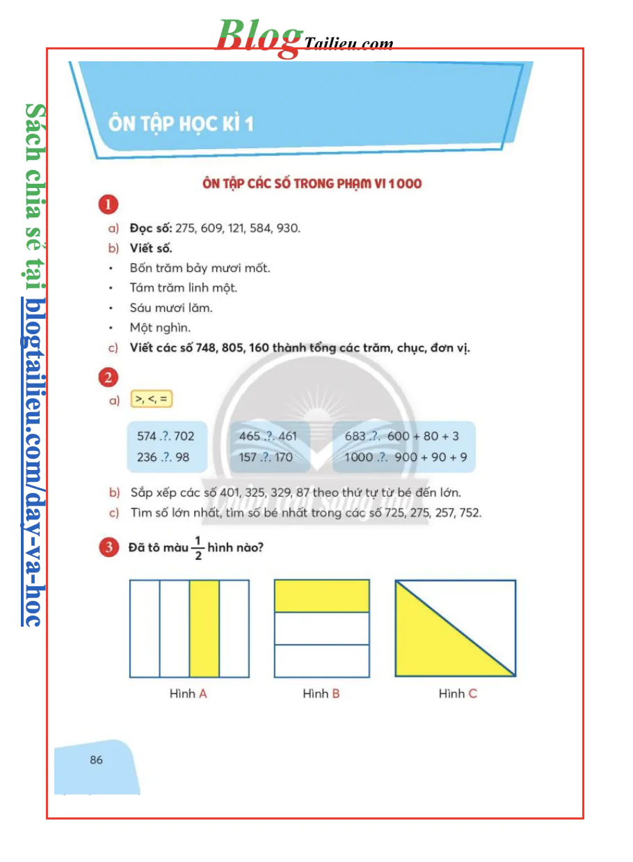 Ôn tập học kỳ 1