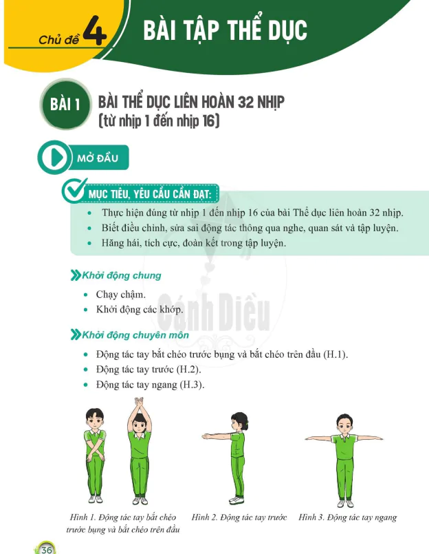 Phần 2: VẬN ĐỘNG CƠ BẢN - Chủ đề 4: BÀI TẬP THỂ DỤC