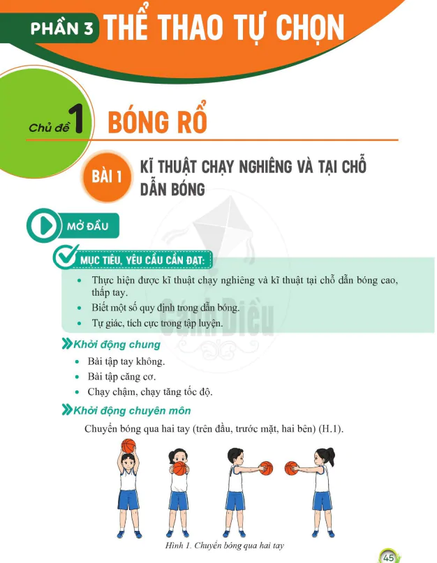 PHẦN 3: THỂ THAO TỰ CHỌN - Chủ đề 1: BÓNG RỔ