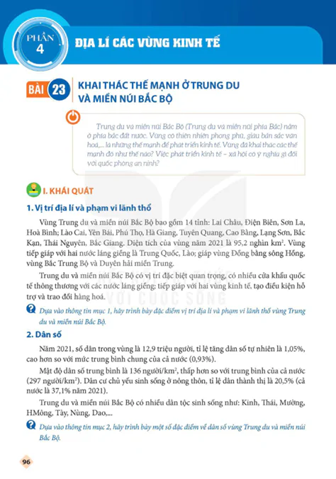 PHẦN 4: ĐỊA LÍ CÁC VÙNG KINH TẾ