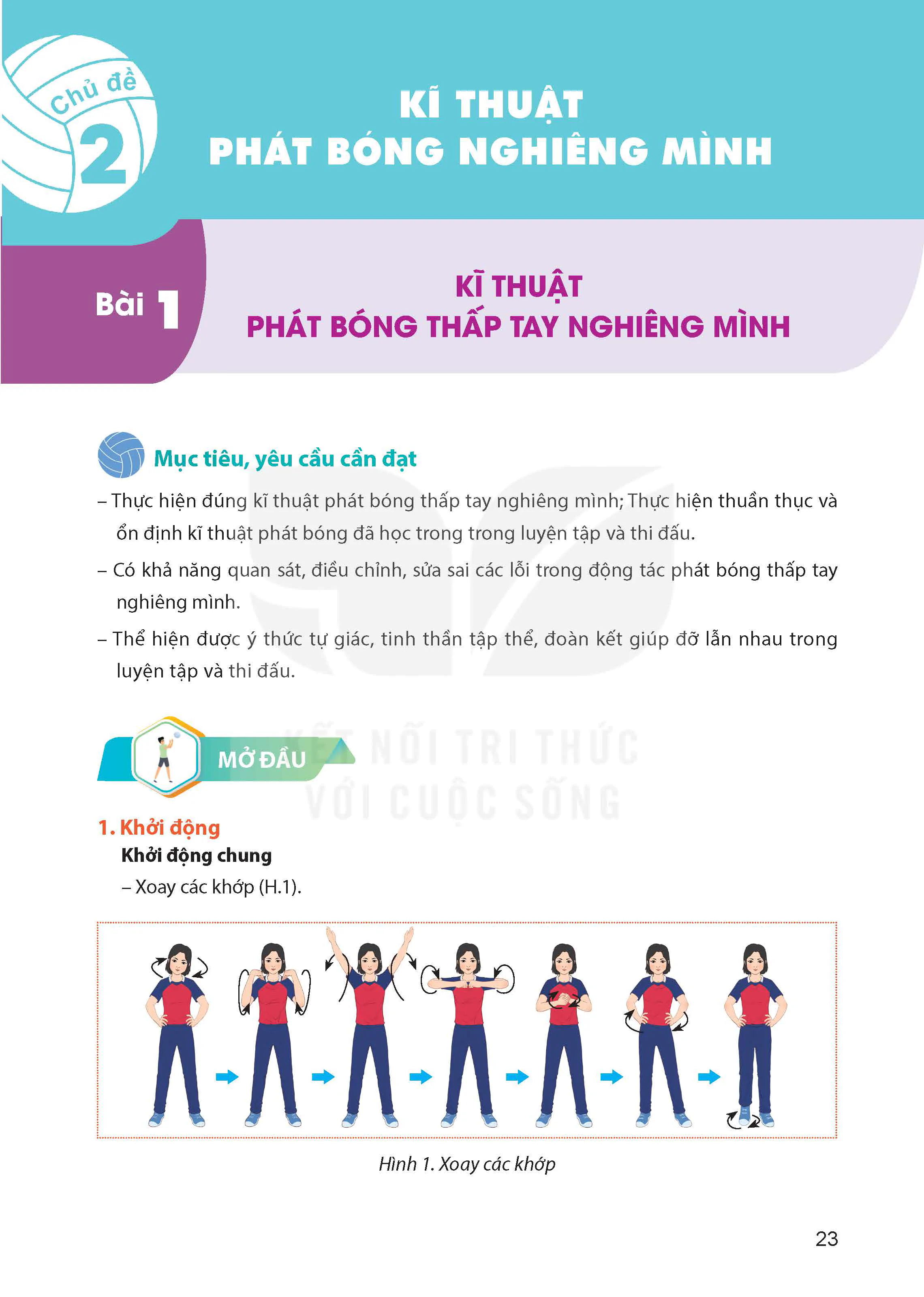 Phần hai - Chủ đề 2: KĨ THUẬT PHÁT BÓNG NGHIÊNG MÌNH
