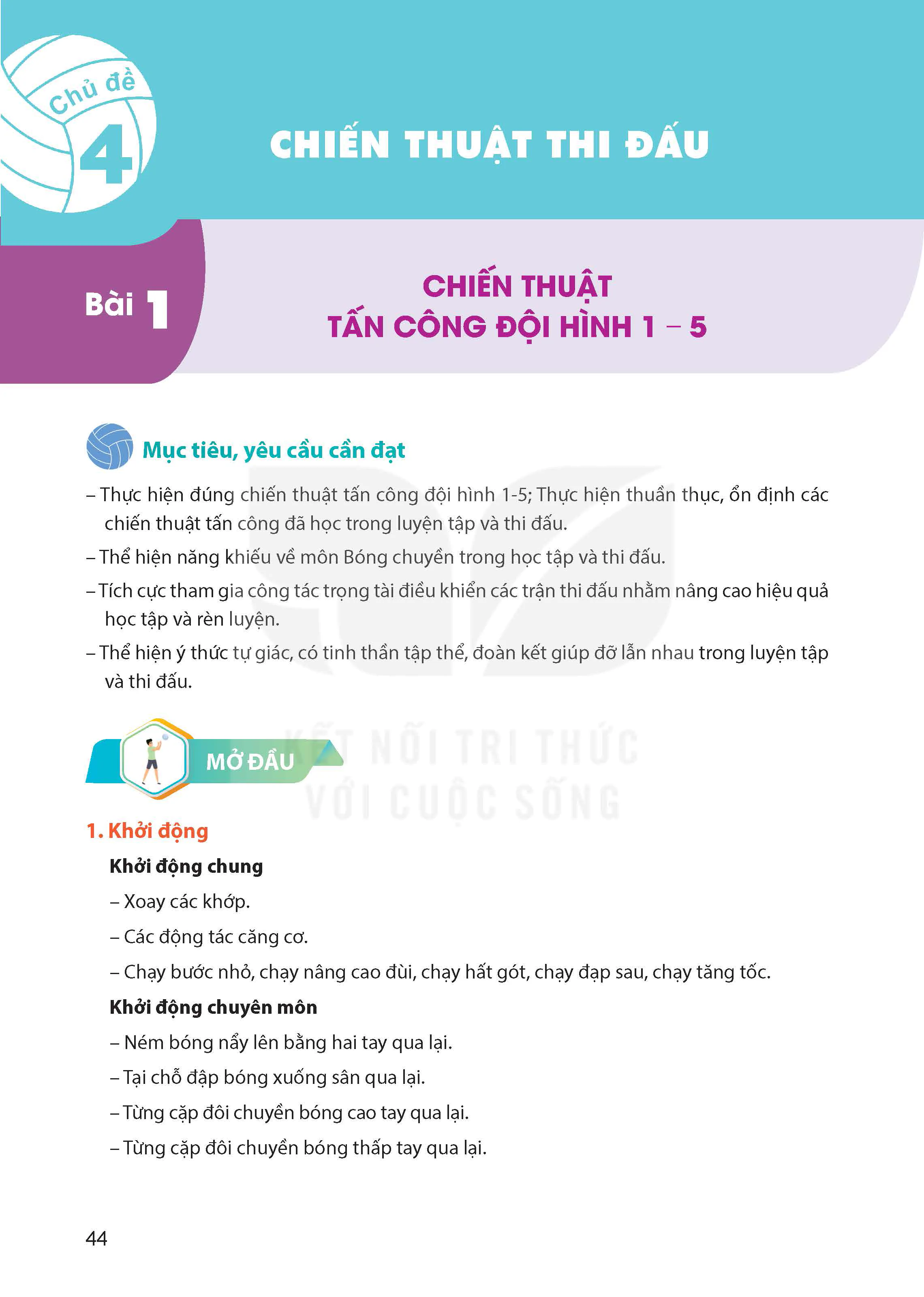 Phần hai - Chủ đề 4: CHIẾN THUẬT THI ĐẤU.