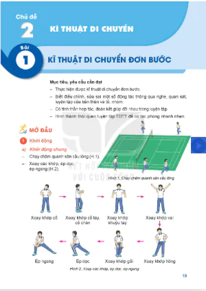 Phần II: Thể thao tự chọn: Cầu lông_Chủ đề 2: Kĩ thuật di chuyển