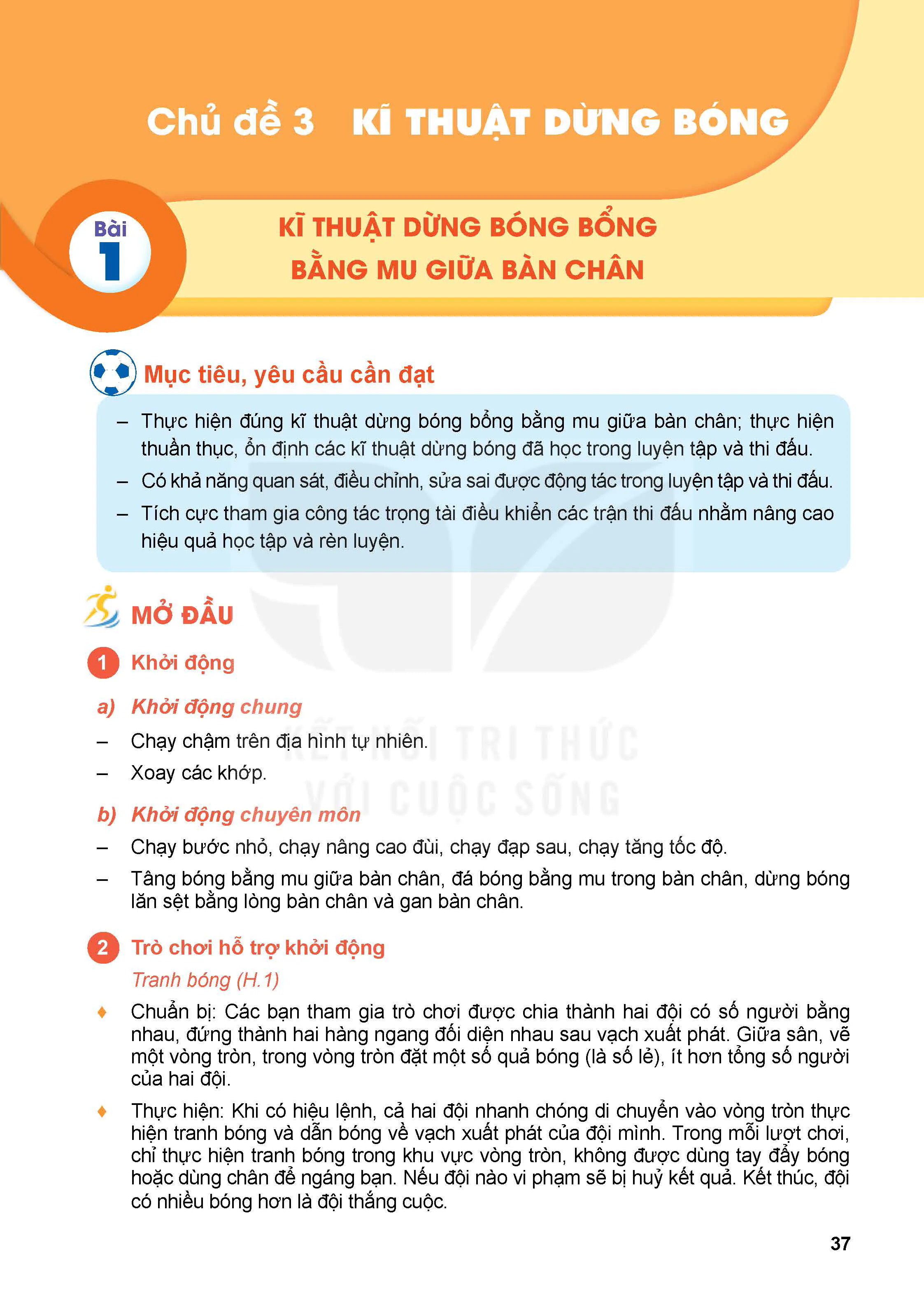 Phần II - Chủ đề 3. Kĩ thuật dừng bóng