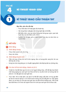 Phần II: Thể thao tự chọn: Cầu lông_Chủ đề 4: Kĩ thuật giao cầu