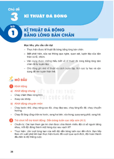 Phần II: Thể thao tự chọn: Bóng đá_Chủ đề 3: Kĩ thuật đá bóng