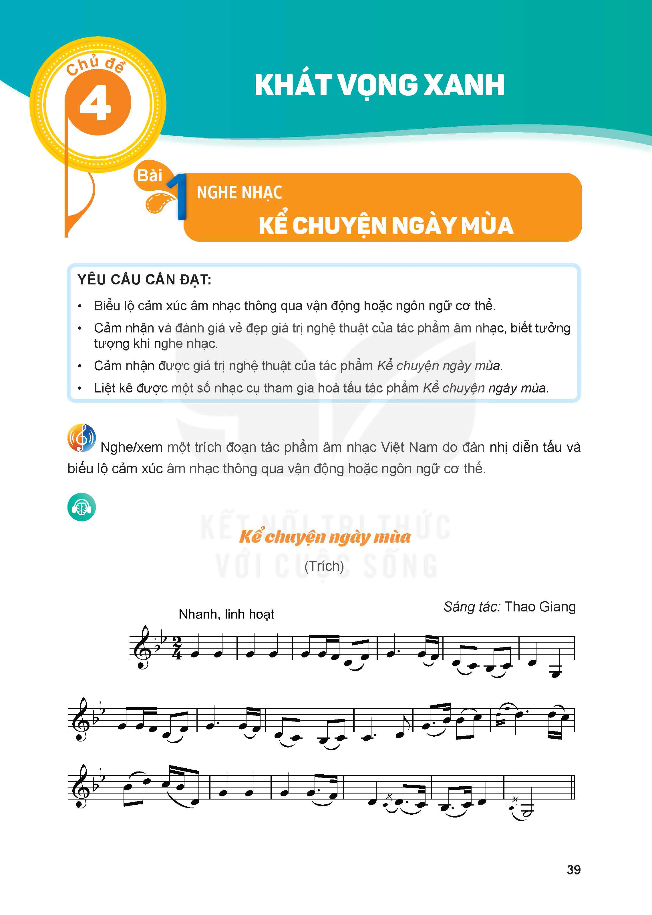 Phần kiến thức chung - Chủ đề 4: Khát vọng xanh
