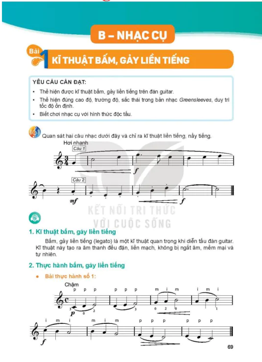 Phần lựa chọn: B - Nhạc cụ