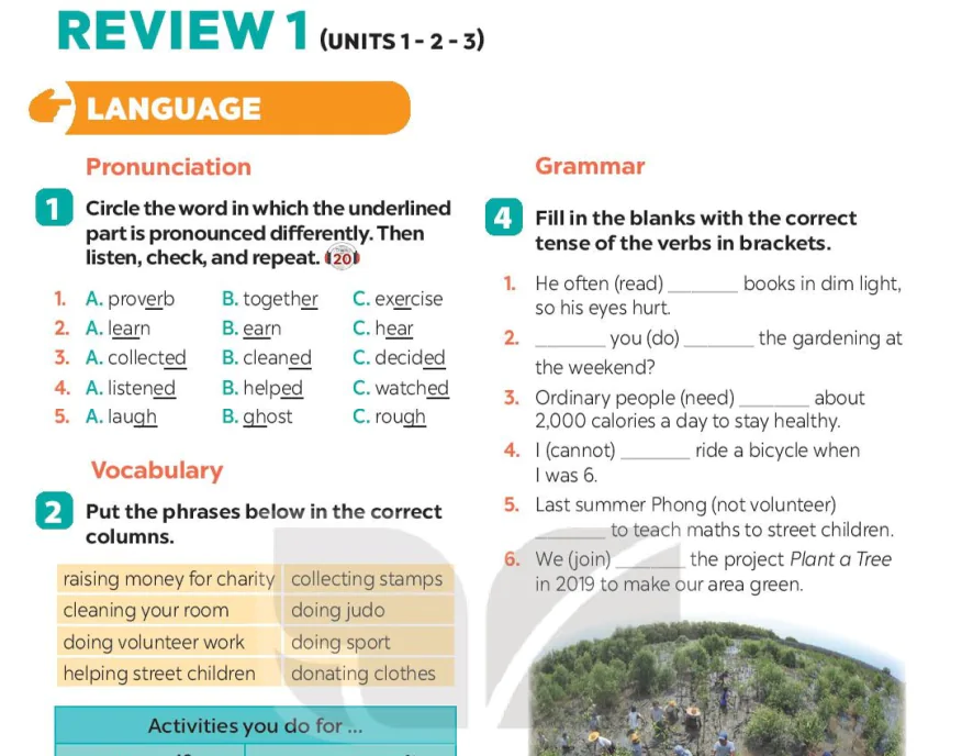 Review 1 (Units 1-2-3)