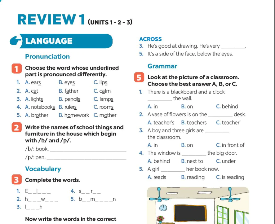 Review 1 (Units 1-2-3)