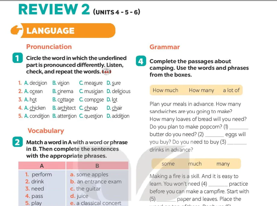 Review 2 (Units 4-5-6)