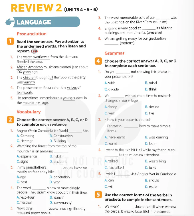 Review 2 (Units 4-5-6)