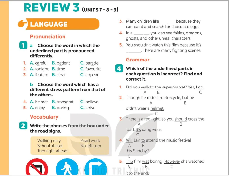 Review 3 (Units 7-8-9)