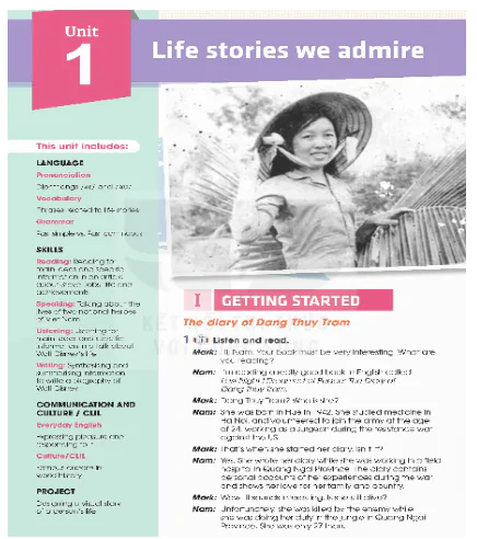 Unit 1: Life stories we admire