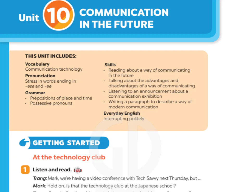 Unit 10: Communication in the future