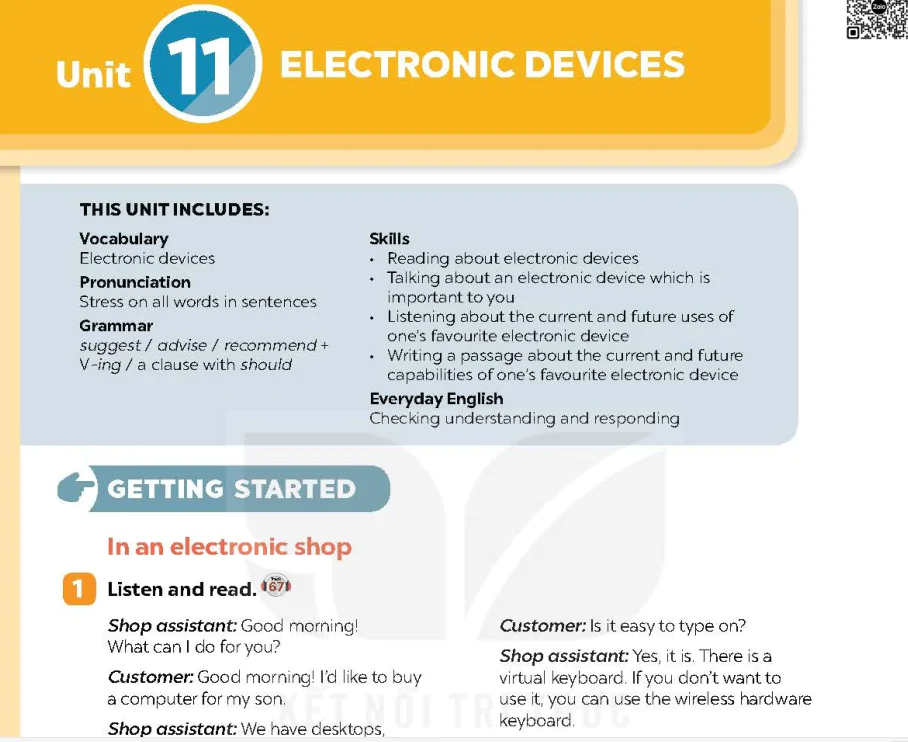 Unit 11 - Electronic Devices