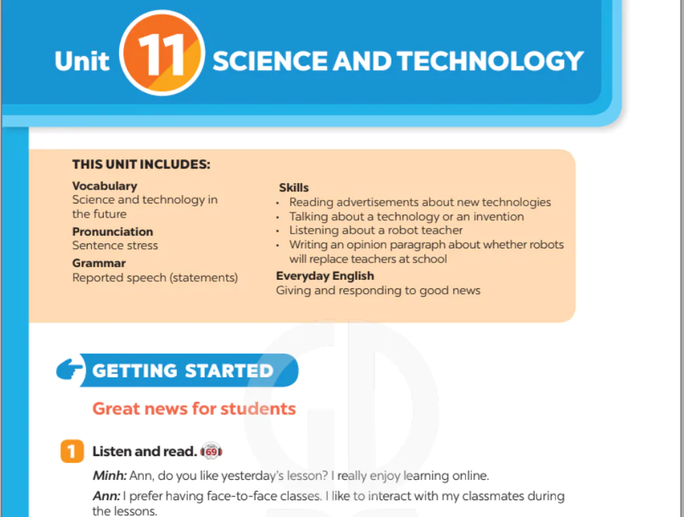 Unit 11: Science and technology