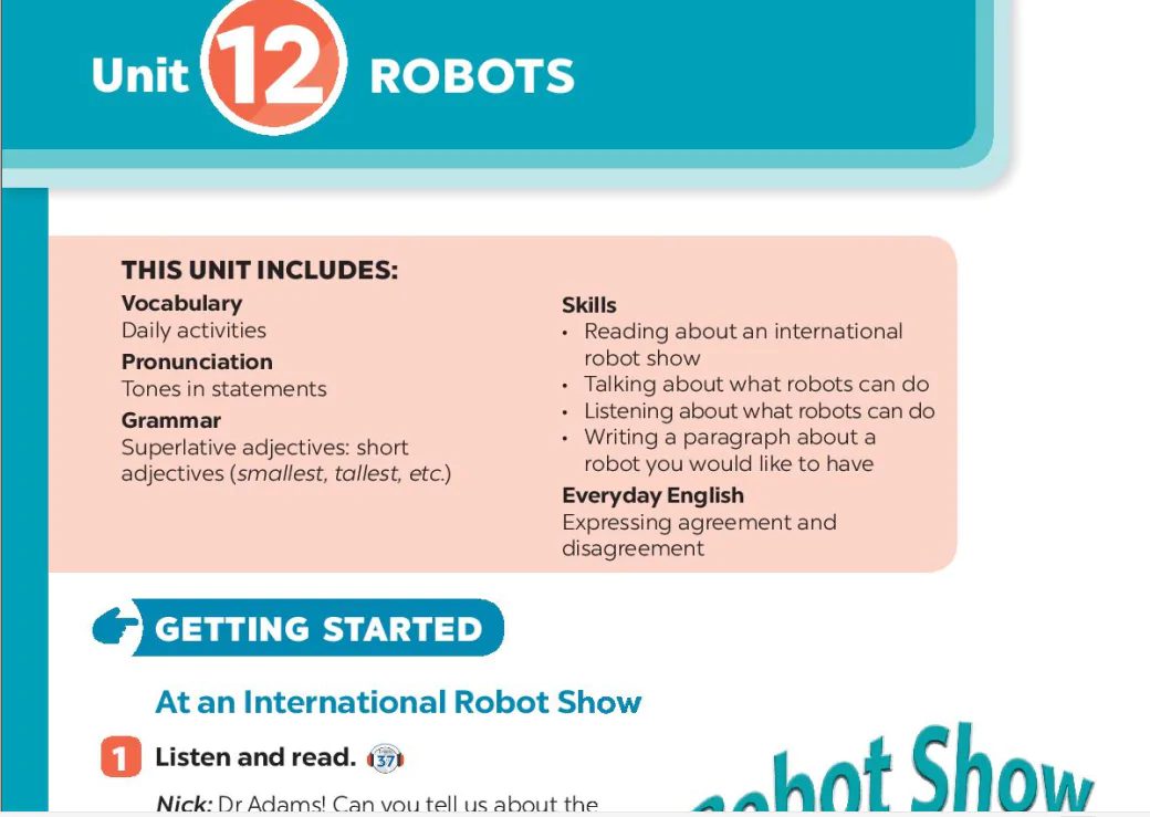 Unit 12: Robots