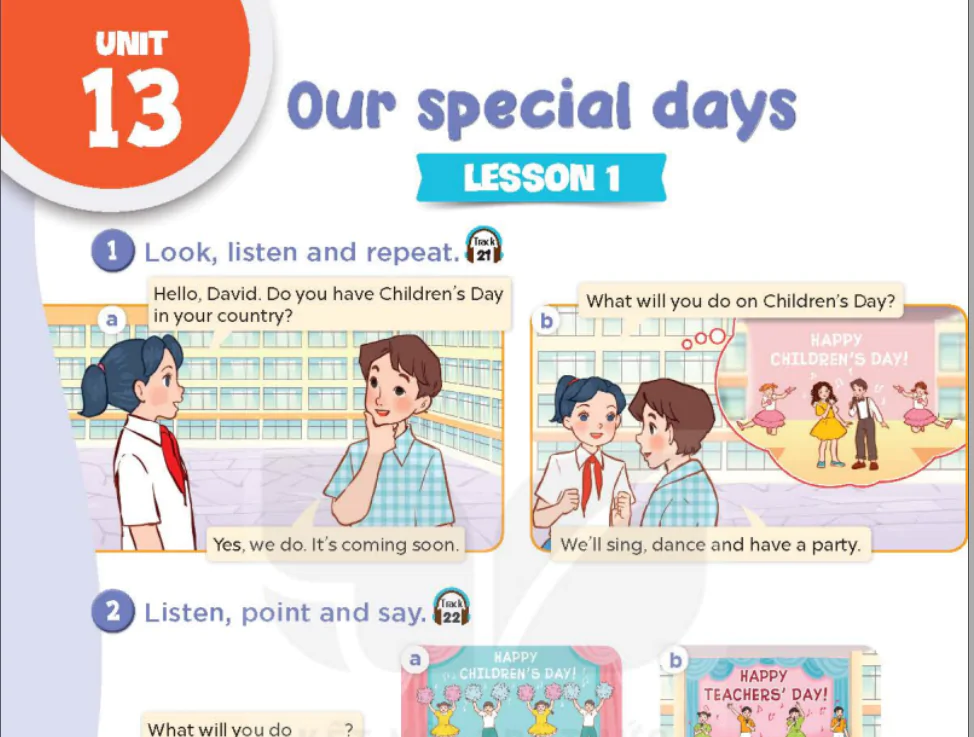 Unit 13: Our special days