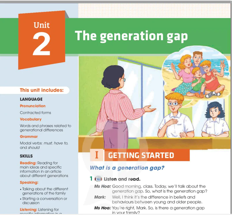 Unit 2: The generation gap