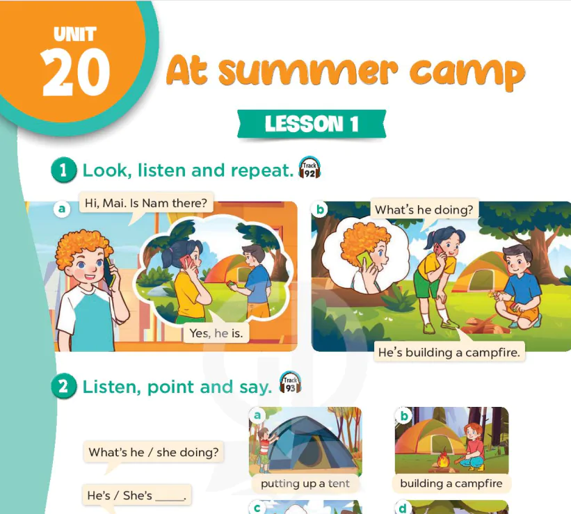 Unit 20: At the summer camp