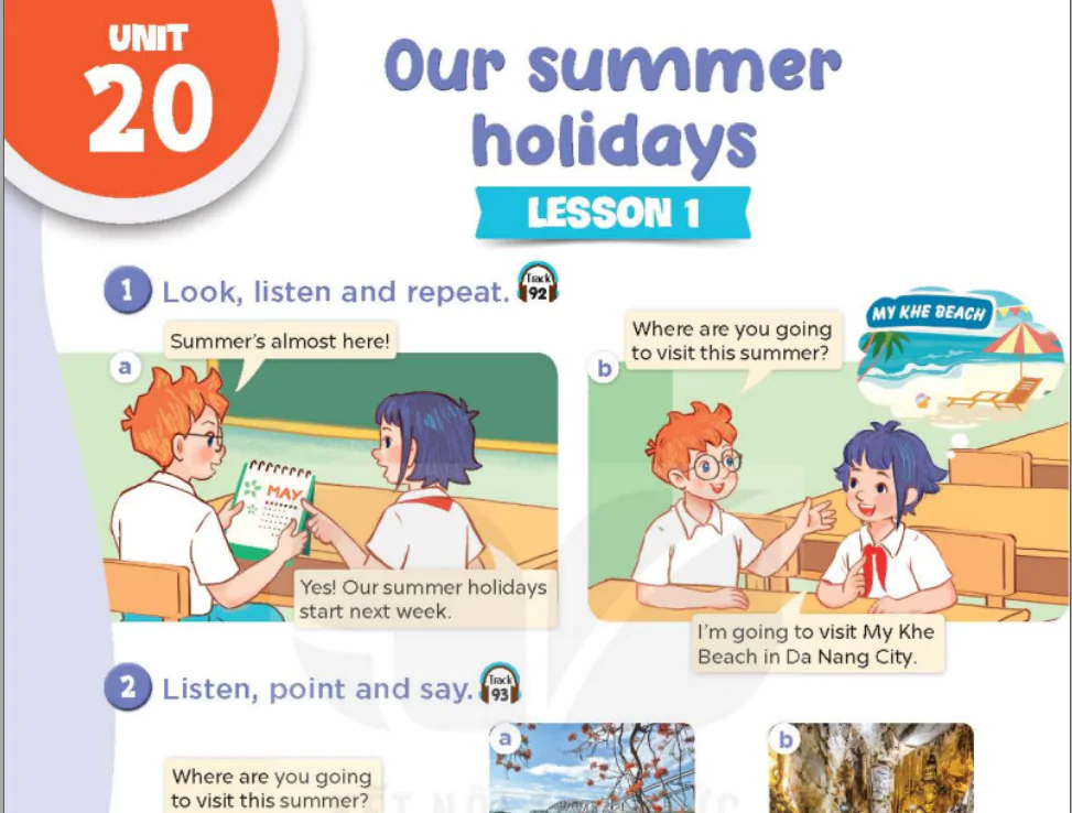 Unit 20: Our summer holidays