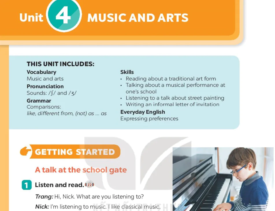 Unit 4: Music and arts