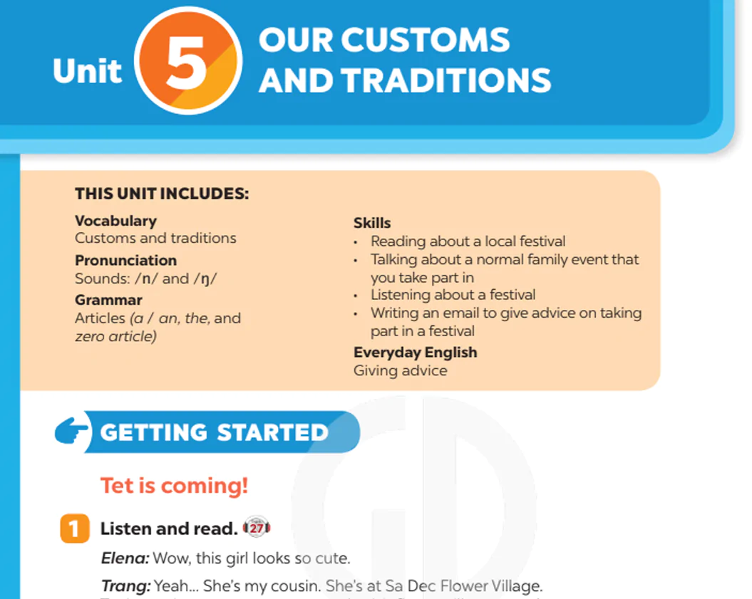 Unit 5: Our customs and traditional