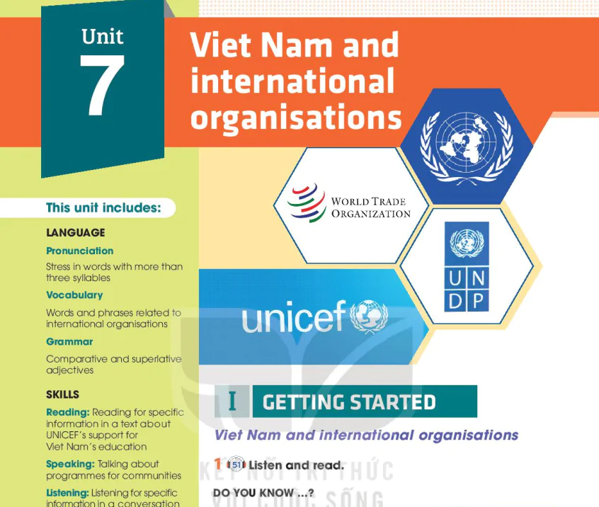 Unit 7: Viet Nam and international organisations