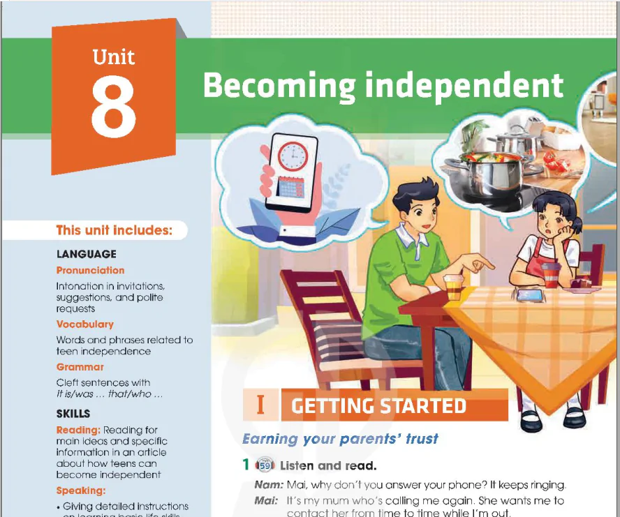 Unit 8: Becoming independent