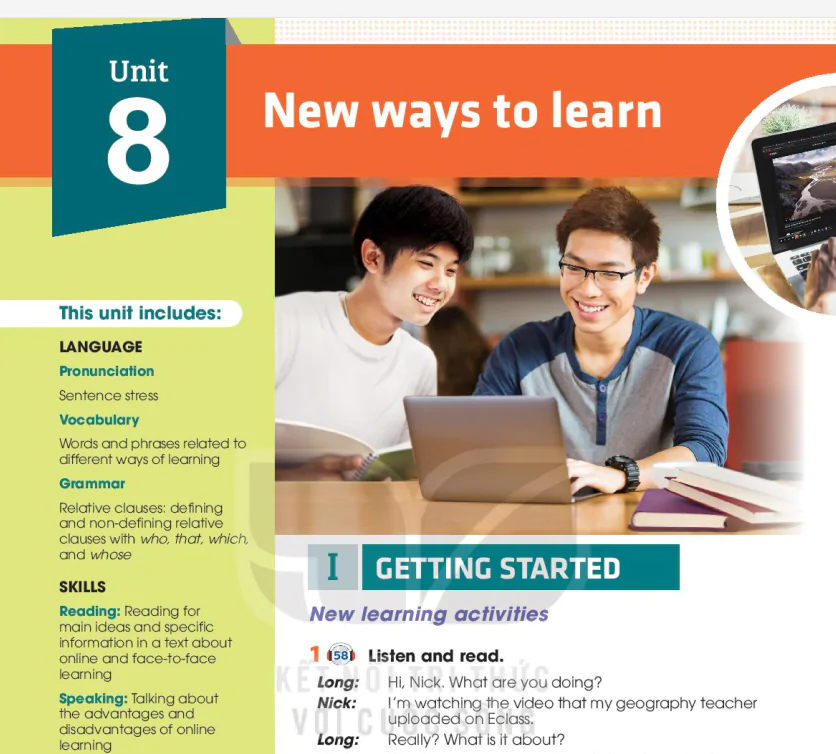 Unit 8: New ways to learn