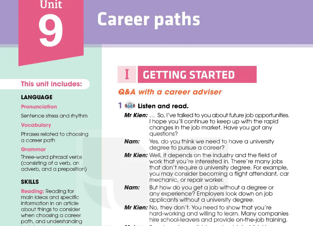 Unit 9: Career paths