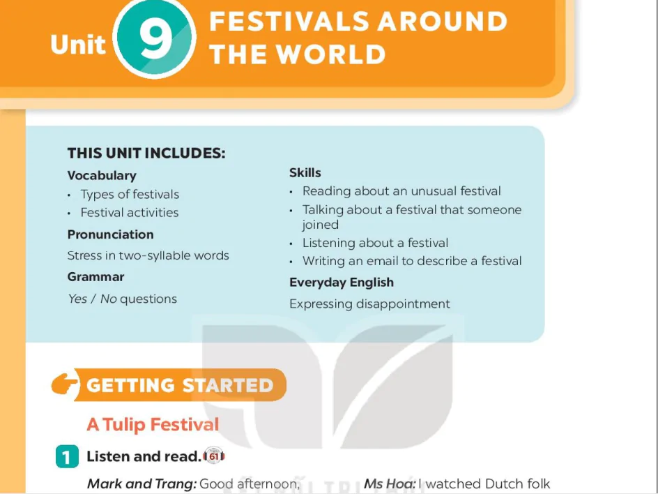 Unit 9: Festivals around the world