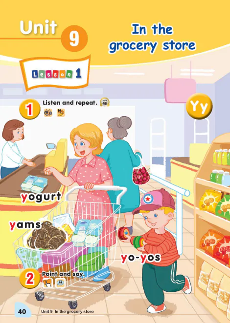 Unit 9: In the grocery store