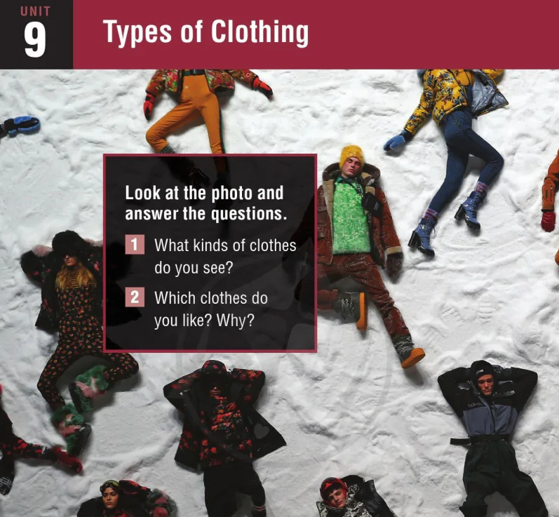 Unit 9: Types of Clothing
