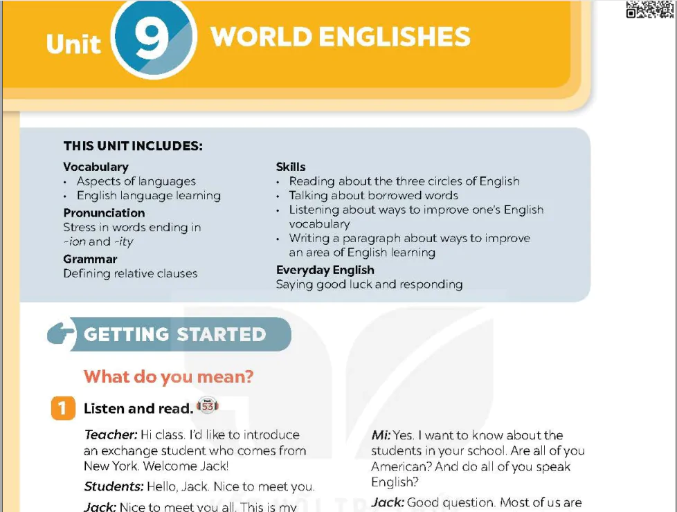 Unit 9: World Englishes