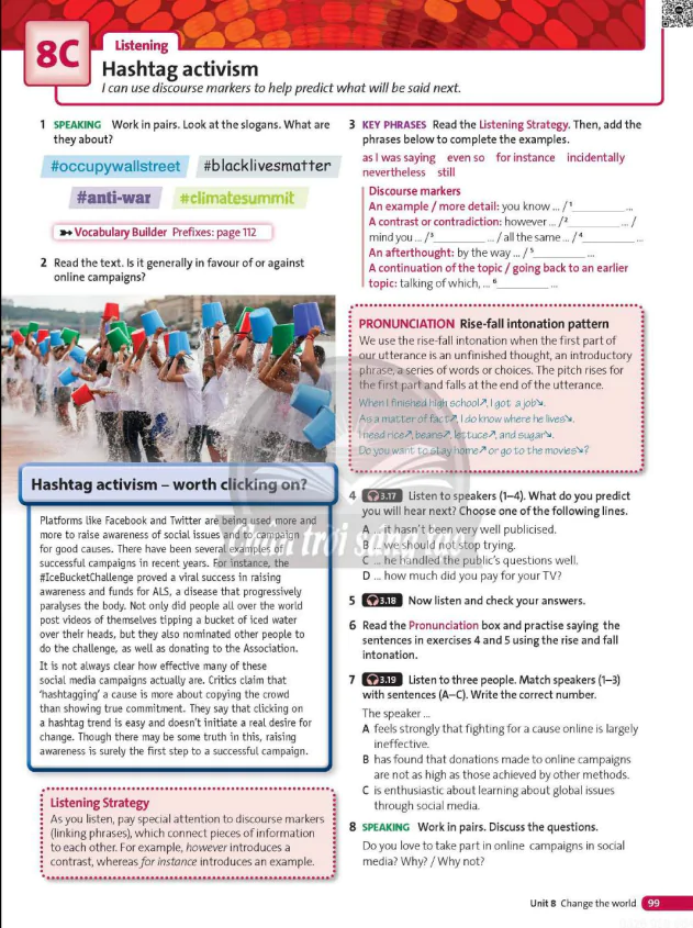 8C Listening: Hastag activism