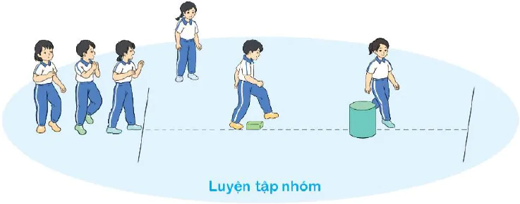 Bài 1. Bài tập phối hợp di chuyển vượt qua chướng ngại vật trên đường thẳng