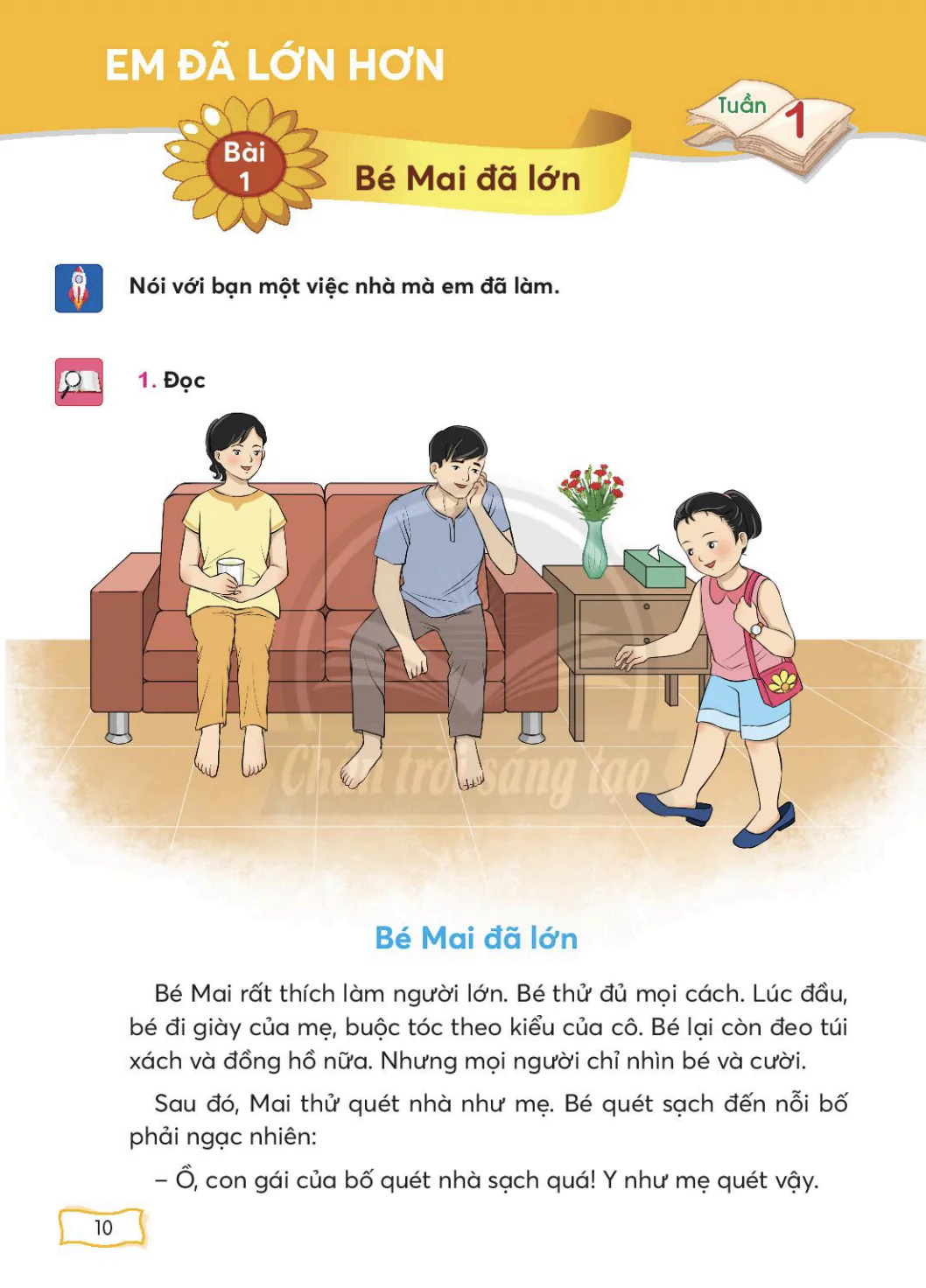 Bài 1: Bé Mai đã lớn