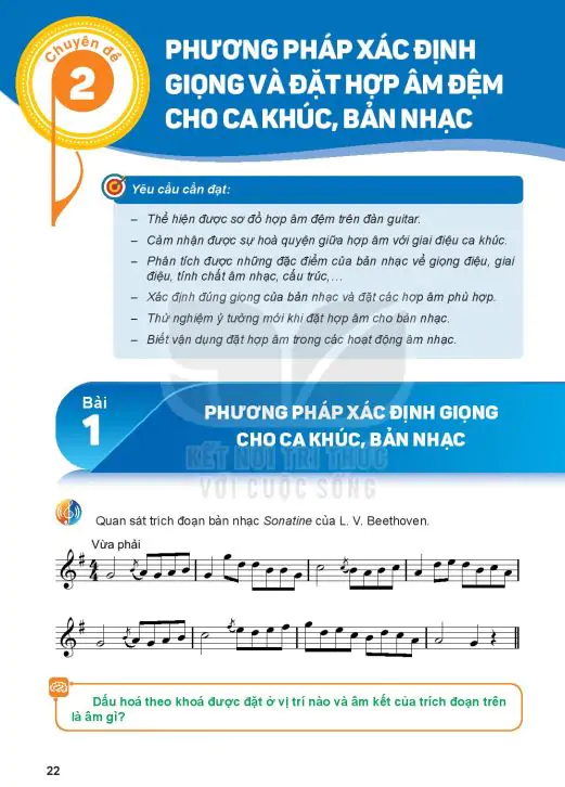 Bài 1: Phương Pháp Xác Định Giọng Cho Ca Khúc, Bản Nhạc