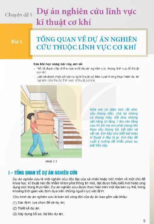 Bài 1: Tổng Quan Về Dự Án Nghiên Cứu Thuộc Lĩnh Vực Cơ Khí