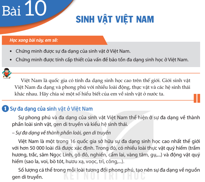 Bài 10: Sinh vật Việt Nam