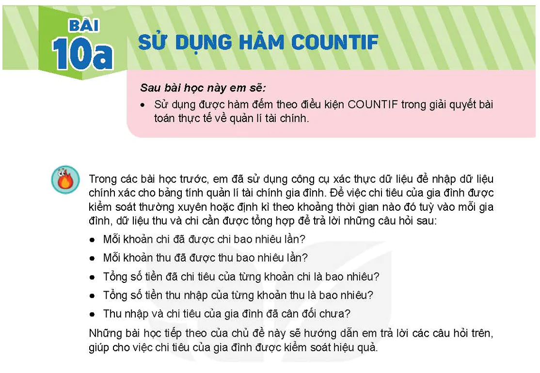 Bài 10a: Sử dụng hàm Countif