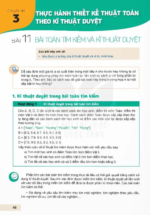 Bài 11: Bài Toán Tìm Kiếm Và Kĩ Thuật Duyệt