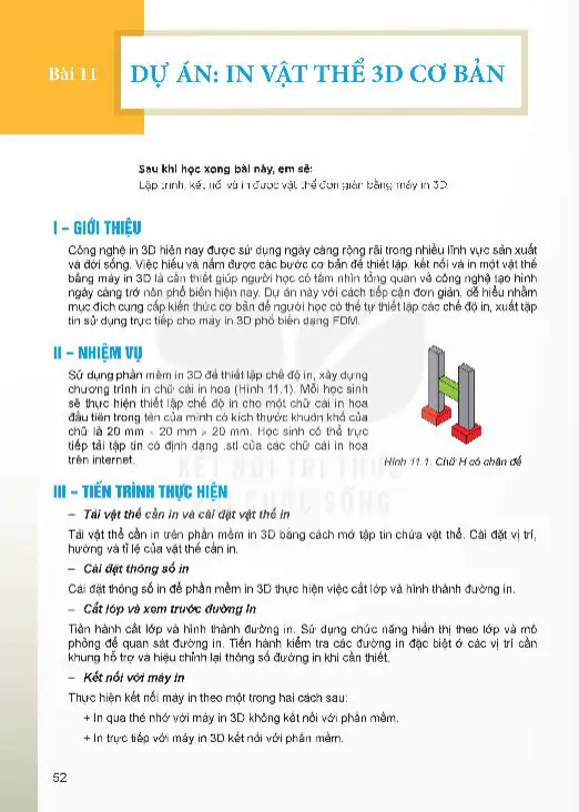 Bài 11: Dự Án: In Vật Thể 3D Cơ Bản