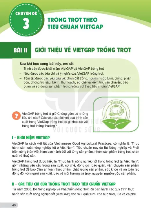 Bài 11: Giới Thiệu Về VietGAP Trồng Trọt