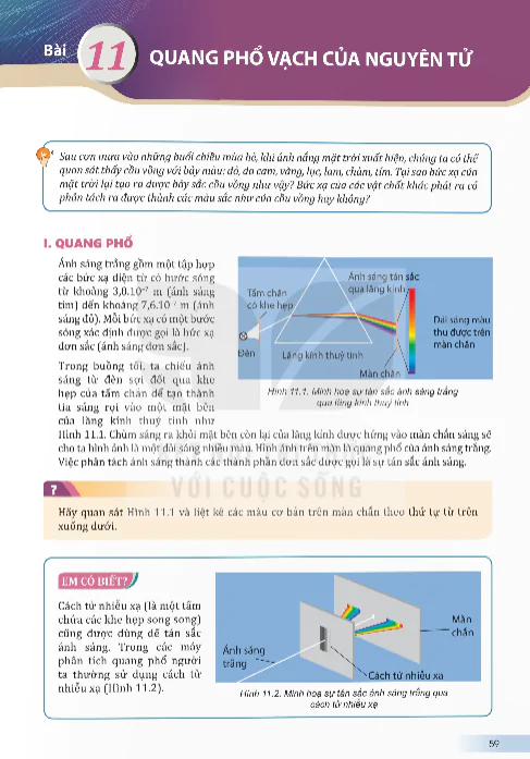 Bài 11: Quang Phổ Vạch Của Nguyên Tử