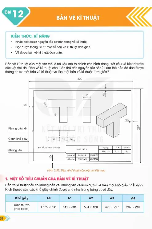 Bài 12: Bản Vẽ Kĩ Thuật