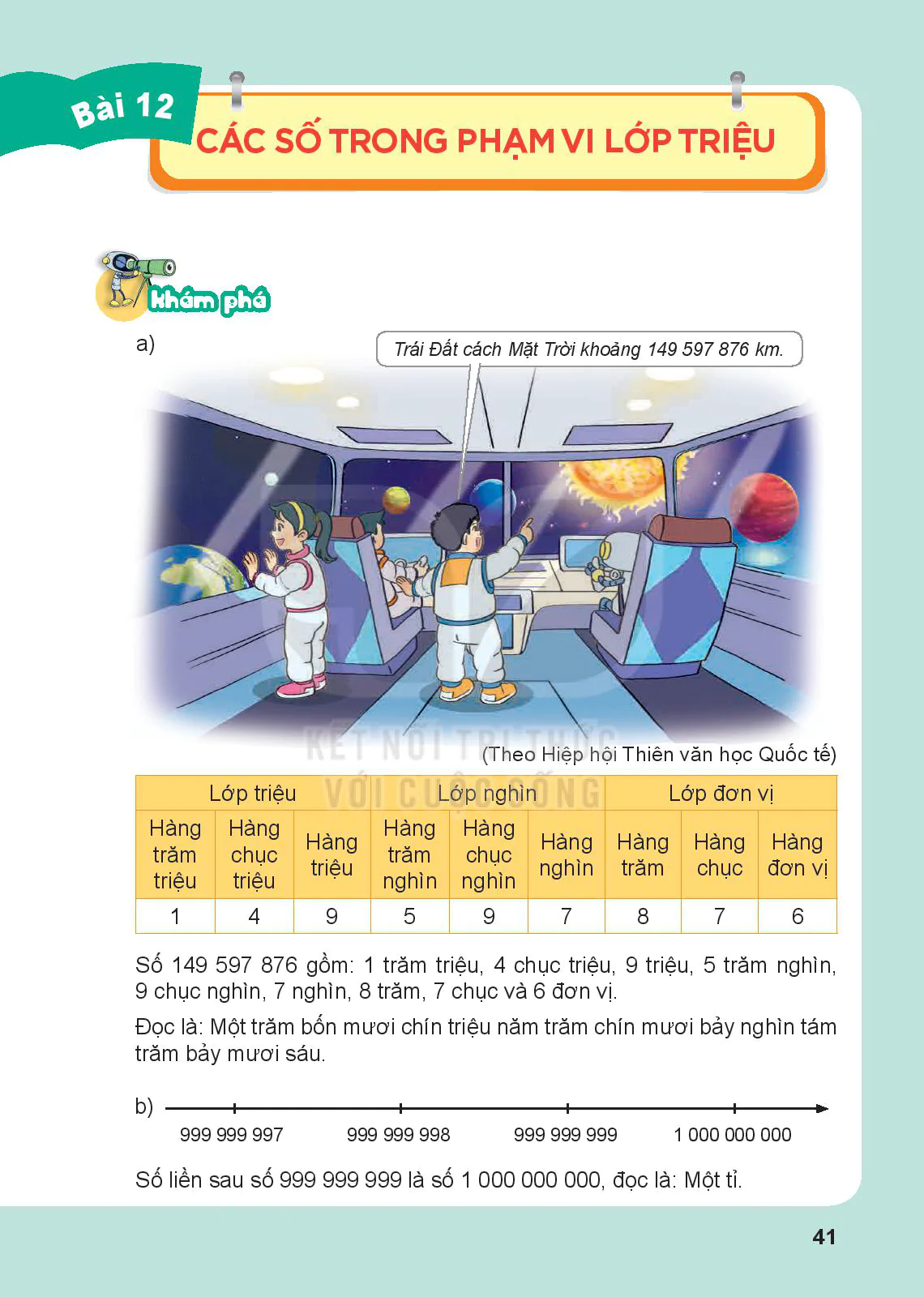 Bài 12: Các số trong phạm vi lớp triệu